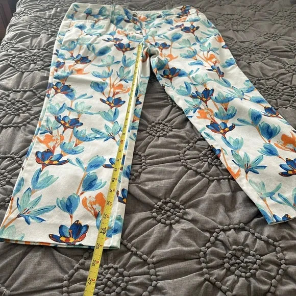 Lands’ End, pants NWOT mid rise straight leg size 12P 🧡💙 - Picture 8 of 11